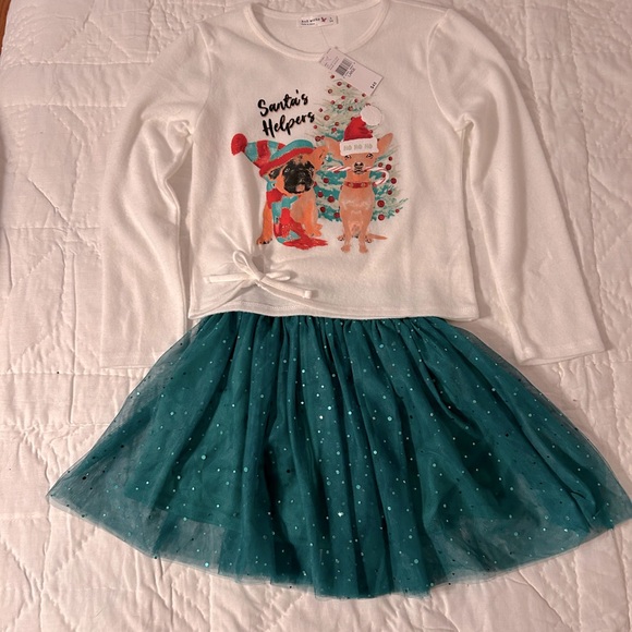 Sz 10/12 M, Girls Christmas Set - Picture 1 of 5